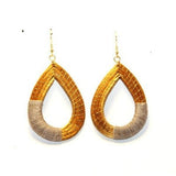 BOUCLES D'OREILLES CACAU - Açai bijoux or végétal