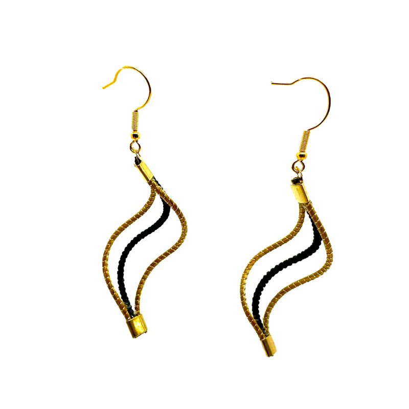 Black Jacaranda earrings